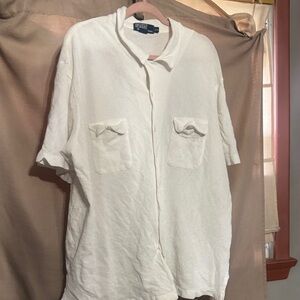 Polo Cream Casual Button Down Shirt